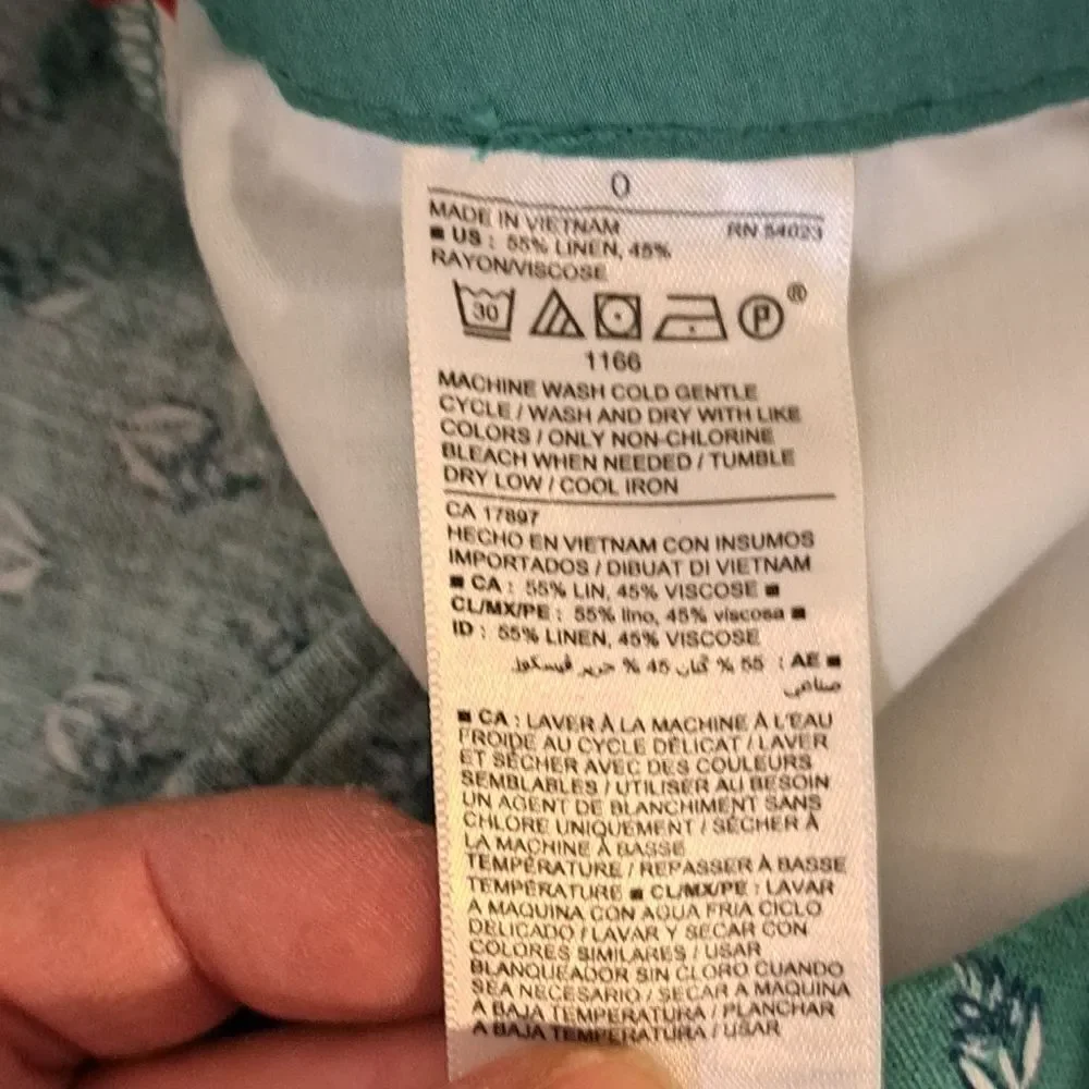 Old Navy size linen